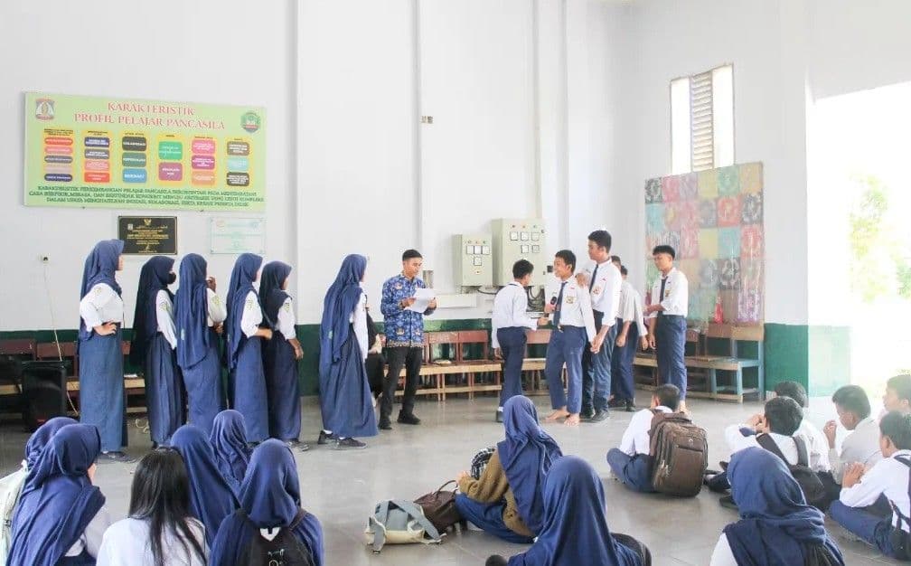 Kegiatan belajar mengajar di SMPN 21 Balikpapan. (spandusa_balikpapan)