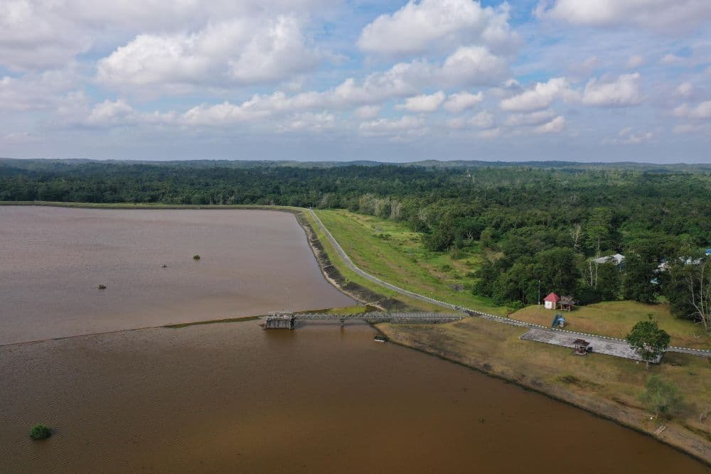 Waduk Manggar, sumber air baku utama Kota Balikpapan. 