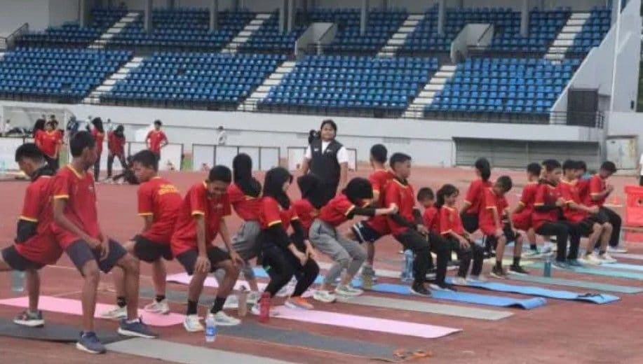 Atlet-atlet yang tergabung dalam SPOPDA tengah berlatih.