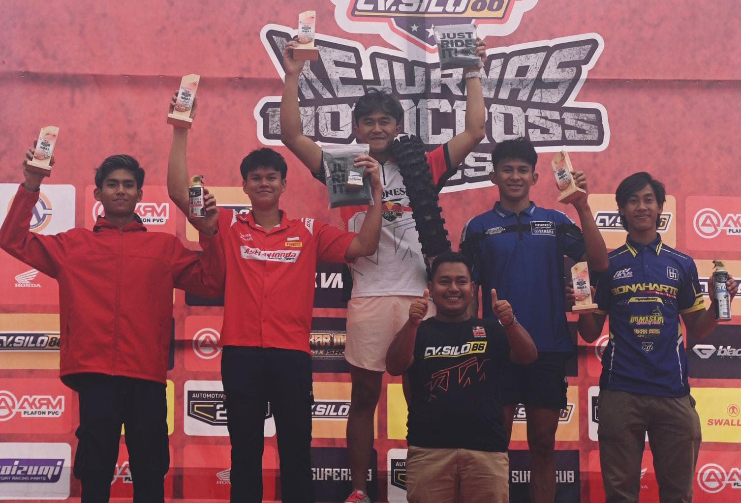 Arsenio Borong Double Podium di Kejurnas Motocross 2025