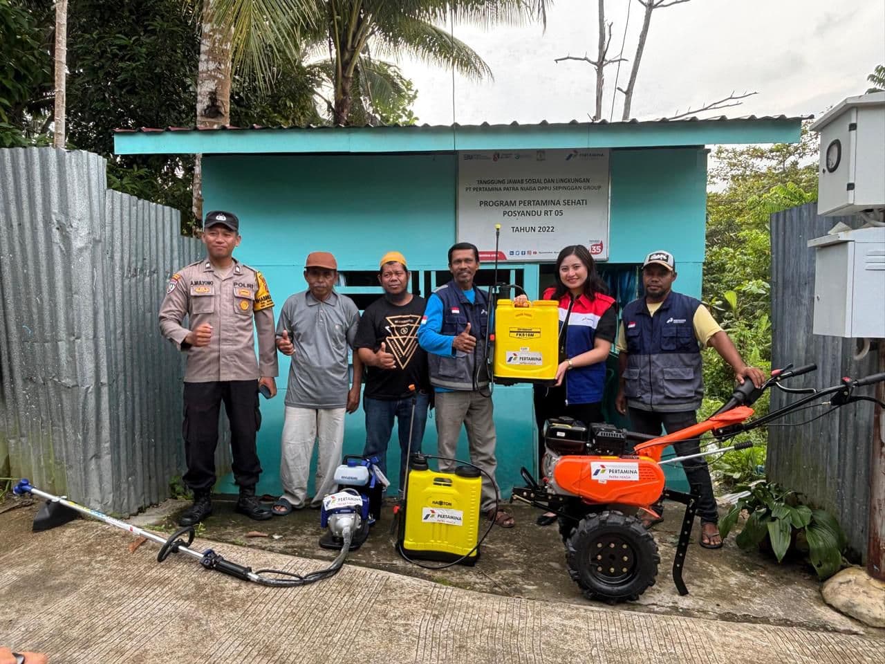 Perkuat Ketahanan Pangan, Pertamina Patra Niaga Kalimantan Bantu Alat Pertanian