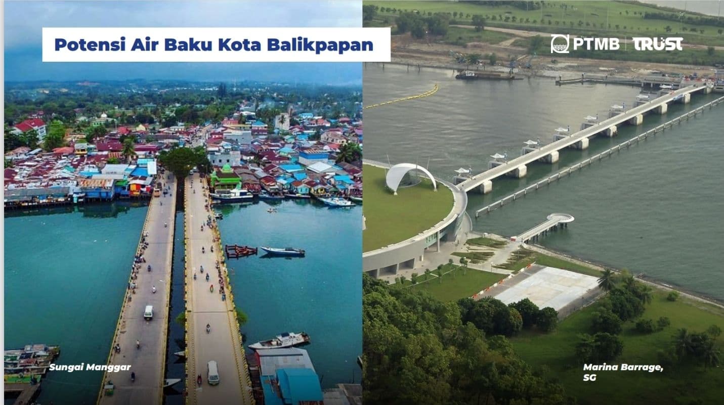 Potensi sumber air bersih Kota Balikpapan. (PTMB)
