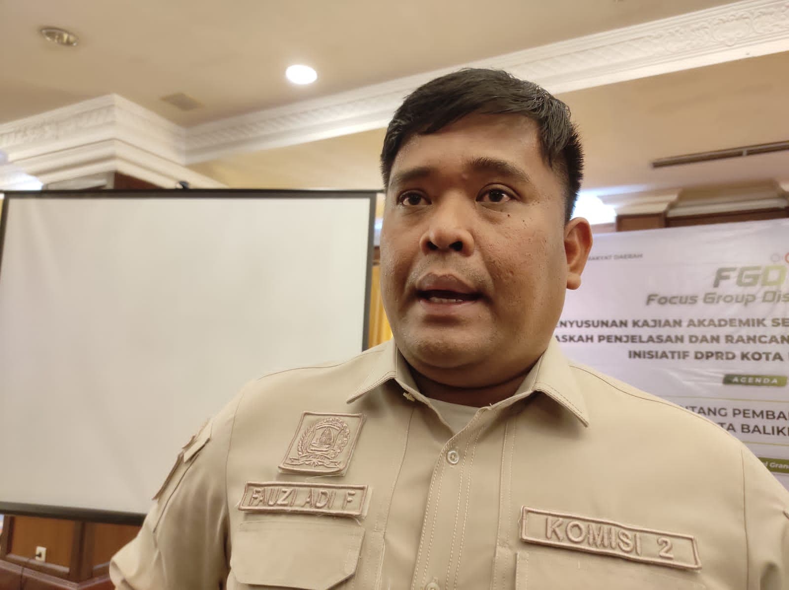 Ketua Komisi II DPRD Balikpapan, Fauzi Adi Firmansyah