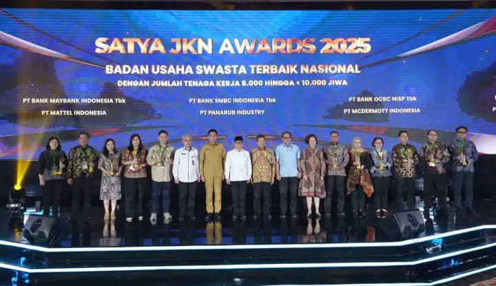 110 Badan Usaha Raih Satya JKN Award 2025 dari BPJS Kesehatan