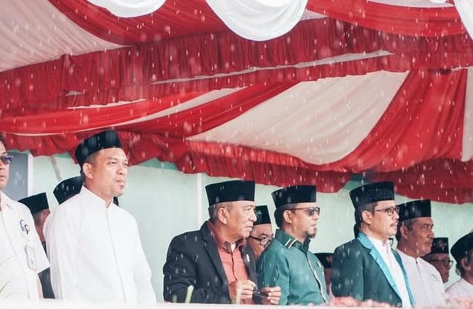 Iwan Wahyudi ikuti upacara Hari Santri pada Rabu 22 Oktober 2025 di Dome Balikpapan 