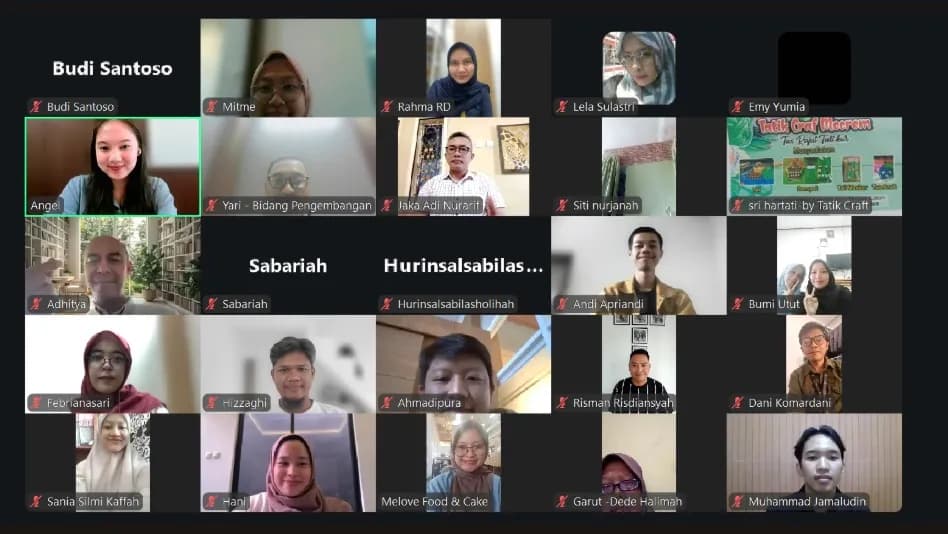 UMKM Garut Antusias Ikuti Webinar Mitme dan Diskop Garut tentang Strategi Branding dan Pemasaran Digital
