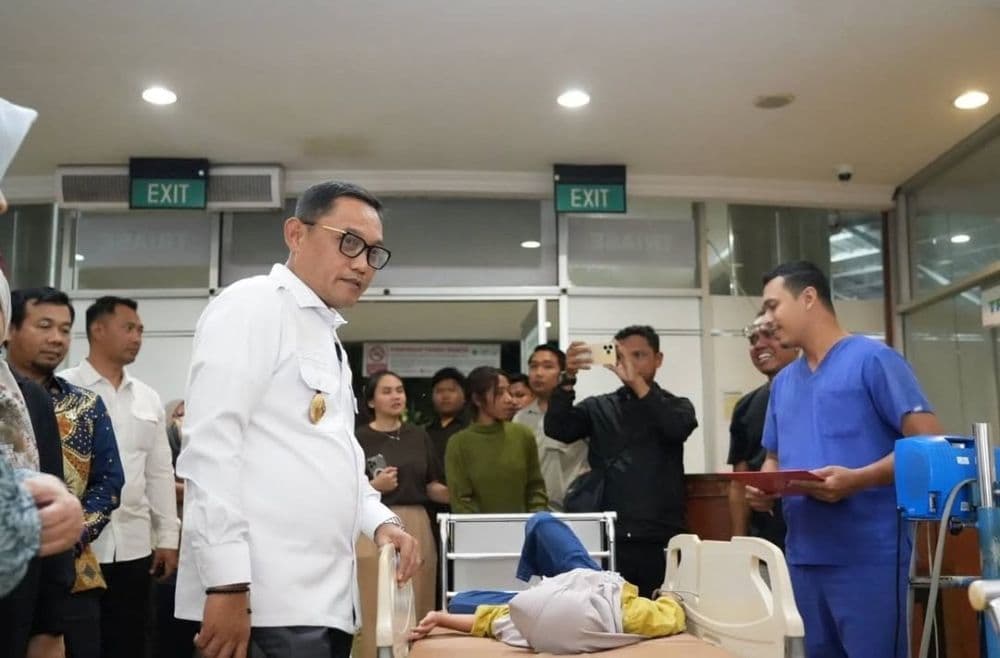 Wakil Gubernur Kaltim Seno Aji mengunjungi rumah sakit milik pemerintah di Kota Samarinda. (Adpimprov)