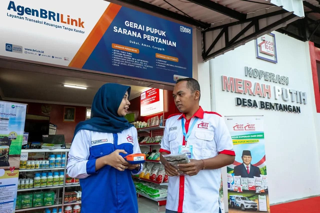 BRI terus memperkuat peran Koperasi Desa/Kelurahan Merah Putih (KDKMP) sebagai penggerak ekonomi kerakyatan melalui jaringan AgenBRILink.