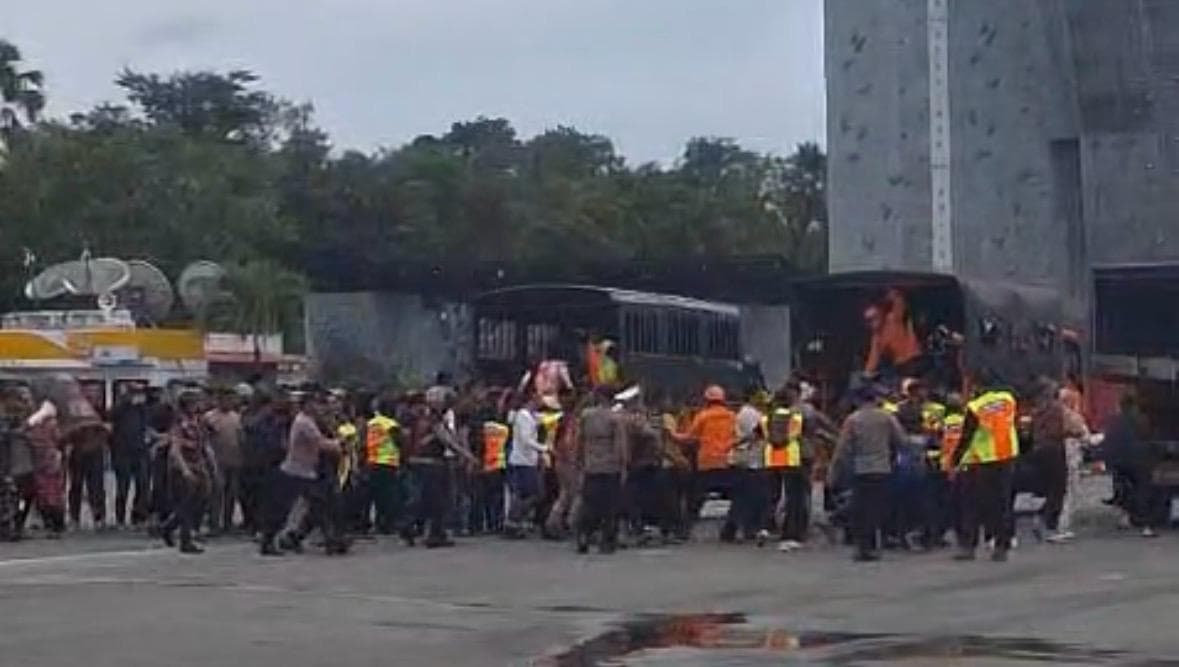Simulasi Kesiapsiagaan yang digelar Polda Kaltim pada Sabtu, 6 Desember 2025