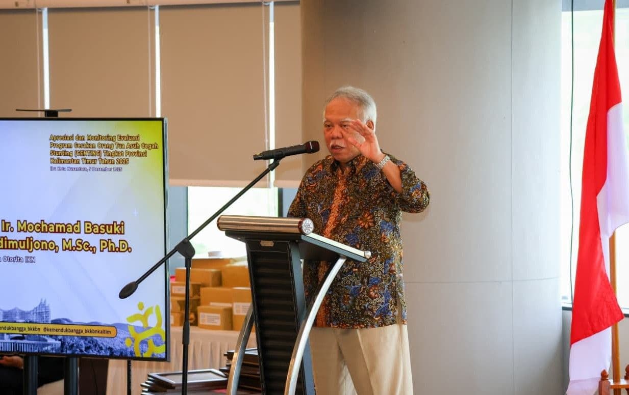 Kepala Otorita IKN, Basuki Hadimuljono, menargetkan untuk mempercepat penurunan stunting