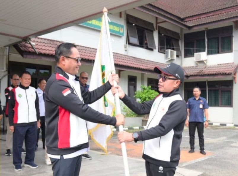 Ketua Umum KONI Kaltim, Rusdiansyah Aras, memaparkan program Sport Science 2026 untuk tingkatkan prestasi atlet melalui integrasi data dan teknologi biomekanika.