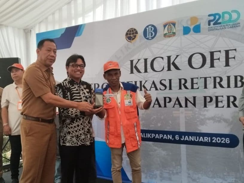 Kick off elektronifikasi parkir di Balikpapan Permai. 