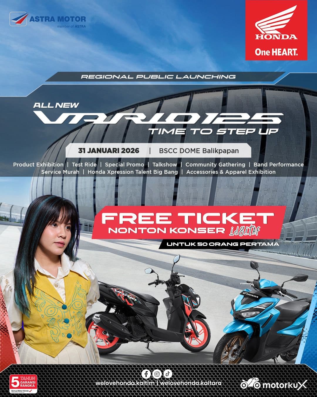 Time To Step Up! Honda Vario 125 Terbaru Hadir di Balikpapan