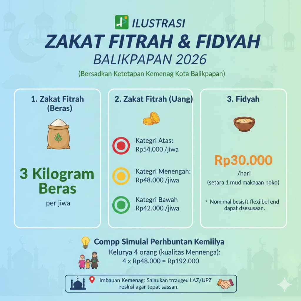 Kemenag Tentukan Zakat Fitrah dan Fidyah, Segini Besarannya
