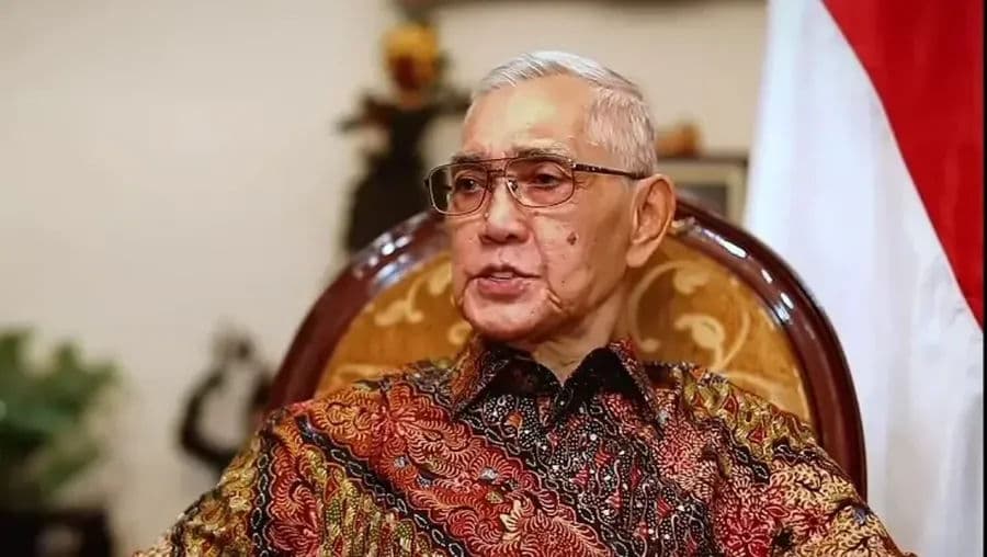 Jenderal TNI (Purn.) Try Sutrisno. (Tangkapan layar YouTube Sekretariat Presiden)
