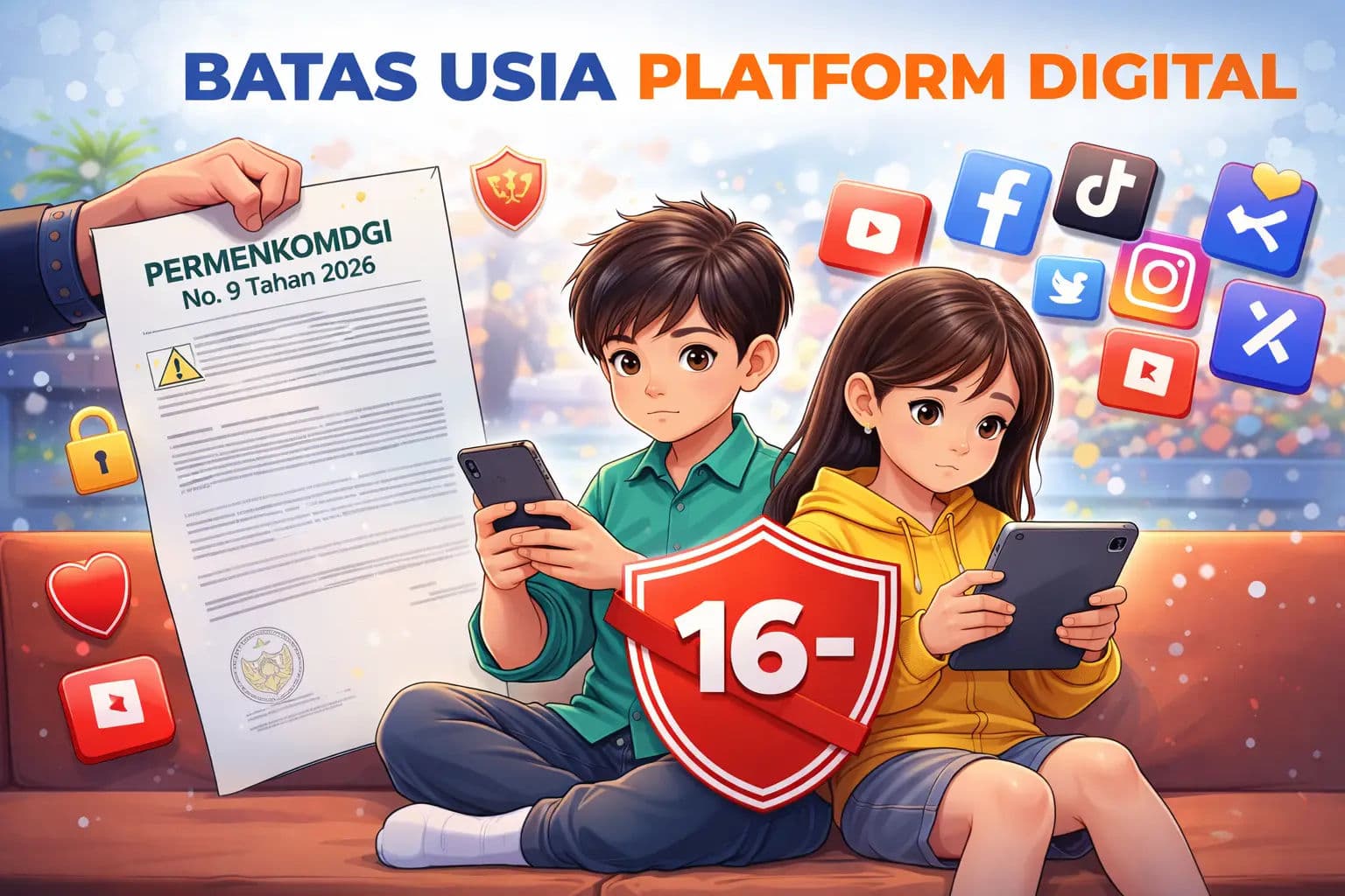 Anak di Bawah 16 Tahun Dilarang Punya Akun Medsos