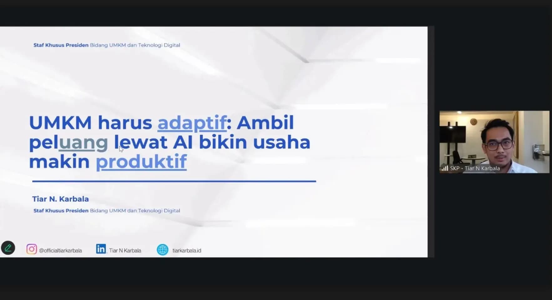 Didukung Stafsus Presiden, Mitme Dorong UMKM Naik Kelas Lewat AI