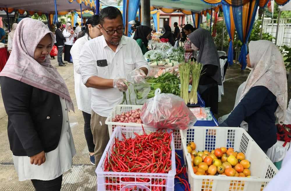 Sebanyak 45 tenant berpartisipasi dalam Gerakan Pangan Murah (GPM) jelang lebaran 2026. (Foto: Diskominfo Kaltim)  