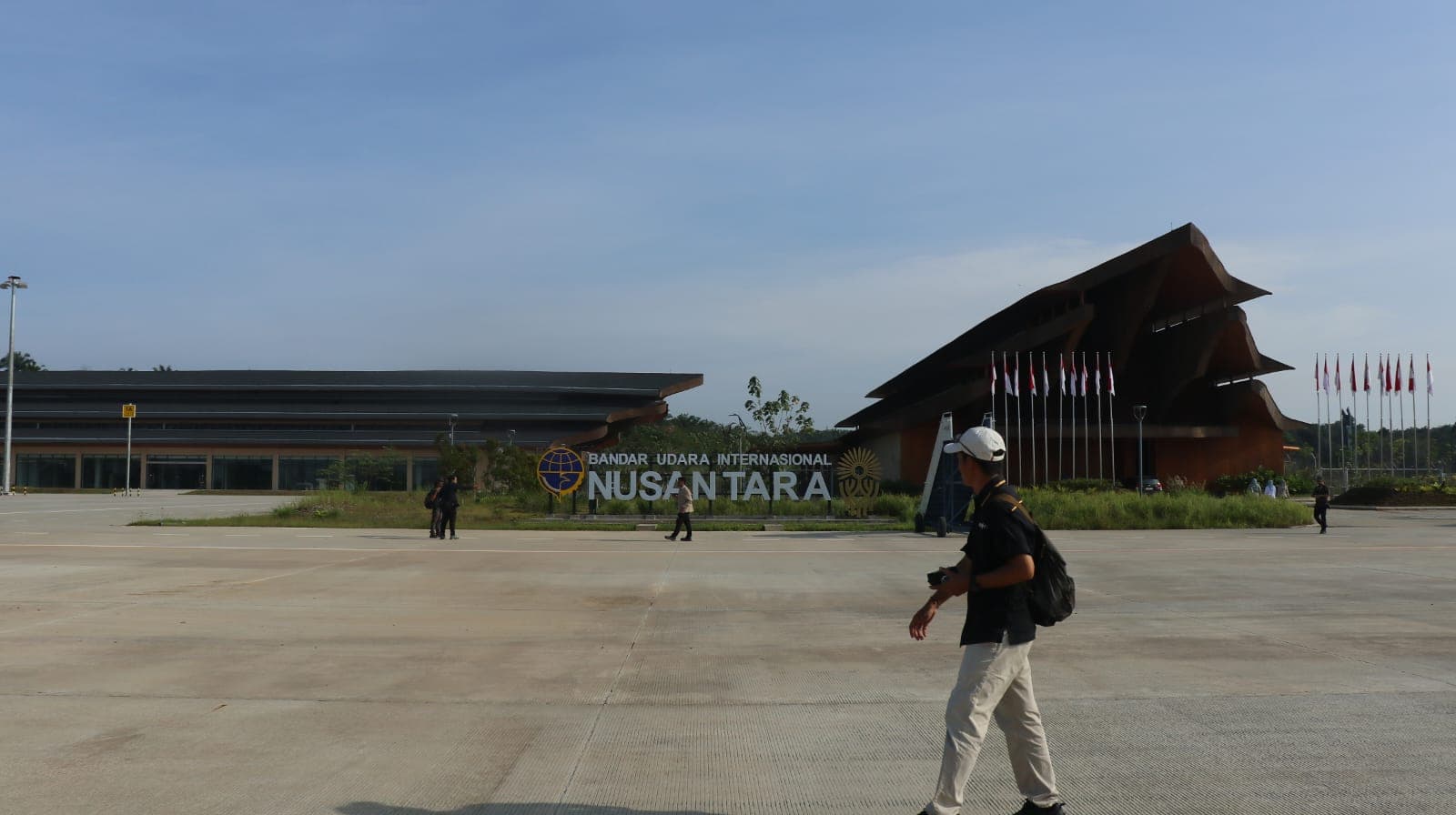 Suasana Bandara IKN. Pimpinan MPR RI dijadwalkan melakukan kunjungan kerja hari ini. (Foto: Muhammad SJ)