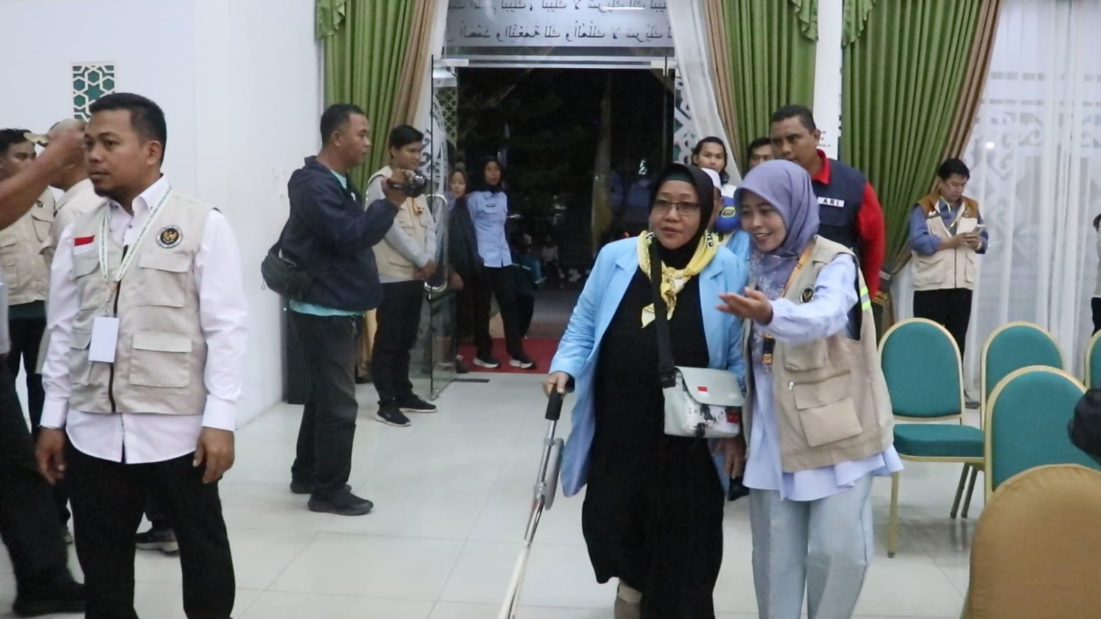 360 jemaah haji Kloter 01 Samarinda resmi masuk Embarkasi Balikpapan. (Foto: Muhammad SJ)