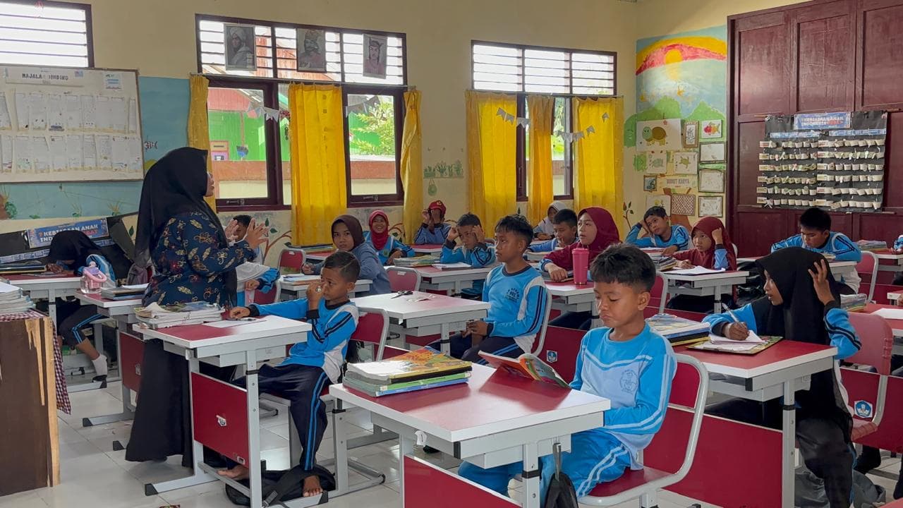 Cerita SDN 001 di Pulau Maratua: Internet Bantu Belajar 
