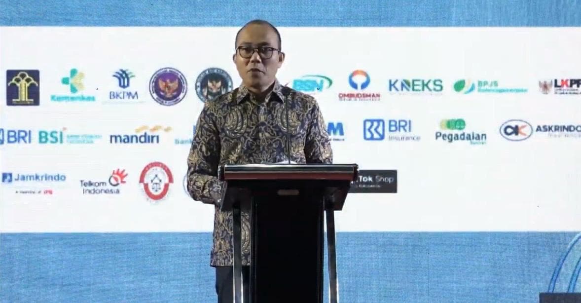 Pelaksana Tugas (Plt) Deputi Bidang Usaha Mikro Kementerian UMKM, Riza Damanik, saat menghadiri Festival Kemudahan dan Perlindungan Usaha Mikro 2026 di BSCC Dome Balikpapan, Rabu (17/6/2026)