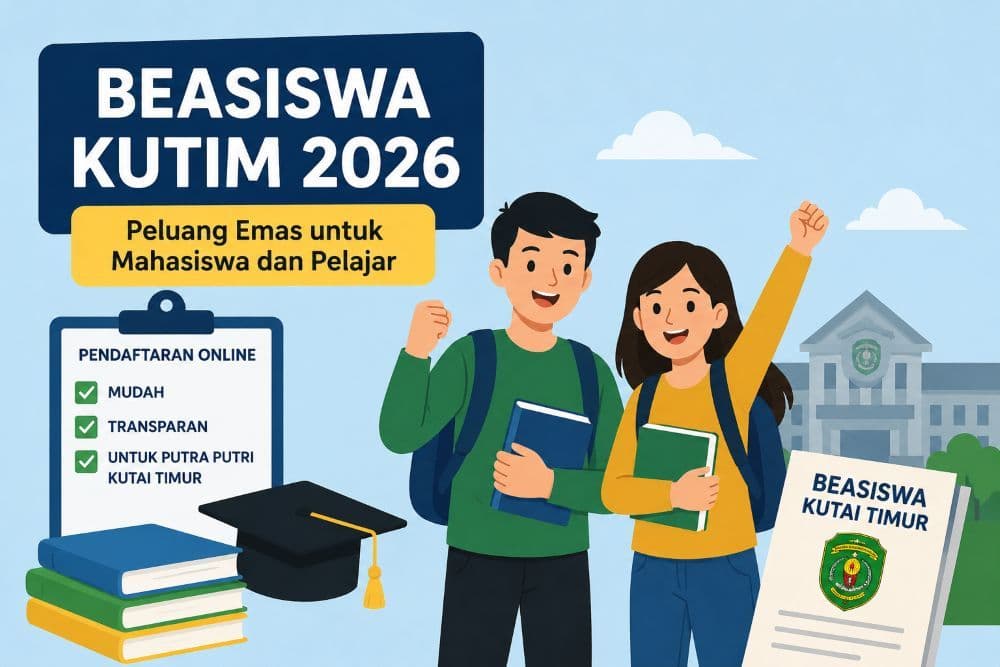 Beasiswa Kutim  2026 sudah dibuka. Cek syarat dan cara daftarnya.