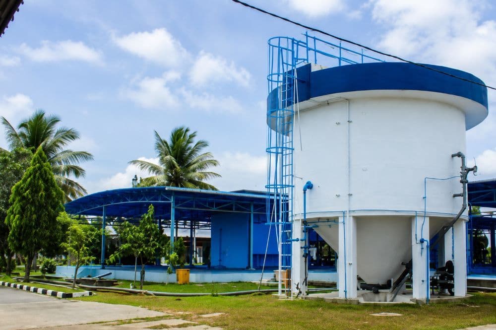 Instalasi Pengolahan Air Minum (IPAM) milik Perumda Tirta Manuntung Balikpapan.