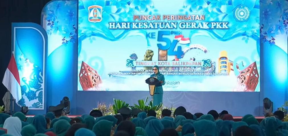 HKG PKK ke-54 Balikpapan, Ketua TP PKK Balikpapan Nurlena Rahmad Mas'ud Serukan Penguatan 10 Program PKK 