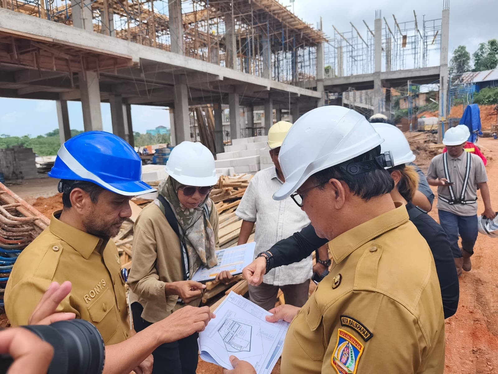 Wawali Balikpapan Bagus Susetyo mengatakan Progres Pembangunan SMP Negeri 29 Balikpapan Capai Progres 39 Persen