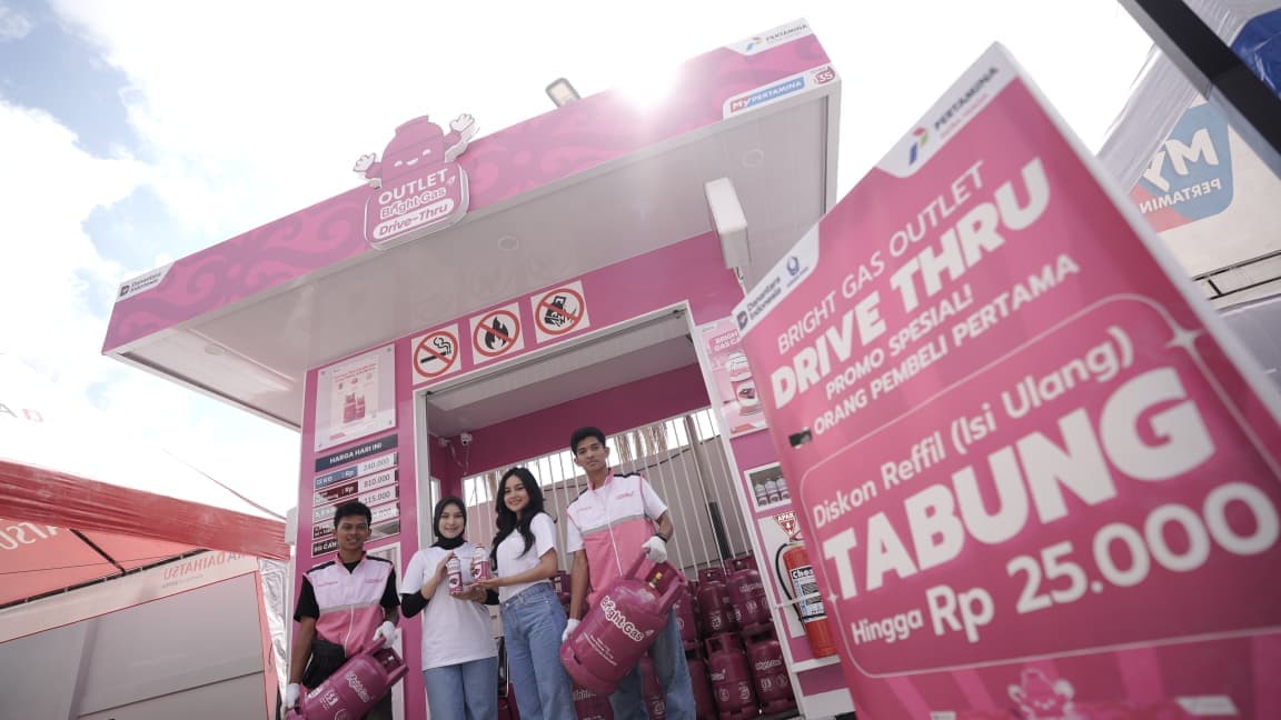Pertamina Resmikan Bright Gas Drive Thru Pertama di Indonesia