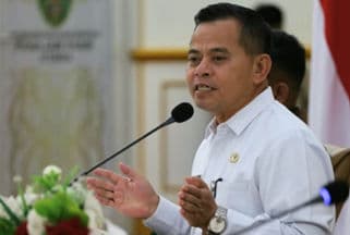 Sekretaris Daerah (Sekda) PPU Tohar   saat memimpin Rapat Koordinasi Pelaksanaan Surat Keputusan (SK) Status Siaga Darurat Bencana Hidrometeorologi Kabupaten PPU Tahun 2026 di Kantor Bupati PPU, Rabu (12/8/2026)