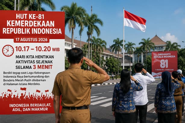 Warga Balikpapan Diminta Hentikan Aktivitas 3 Menit pada 17 Agustus 