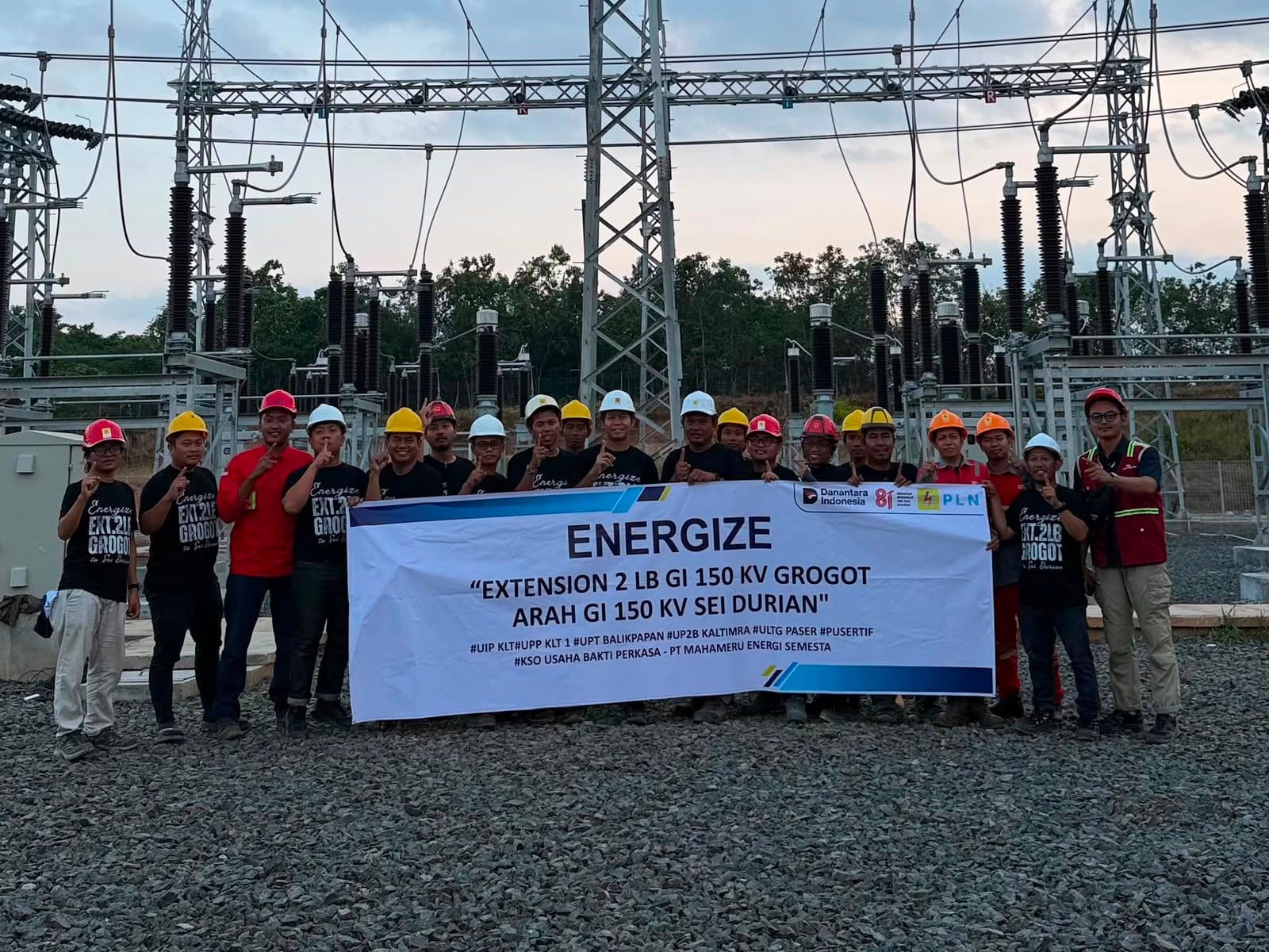 PLN Sukses Energize GI 150 kV Grogot 2 Line Bay Arah Sei Durian