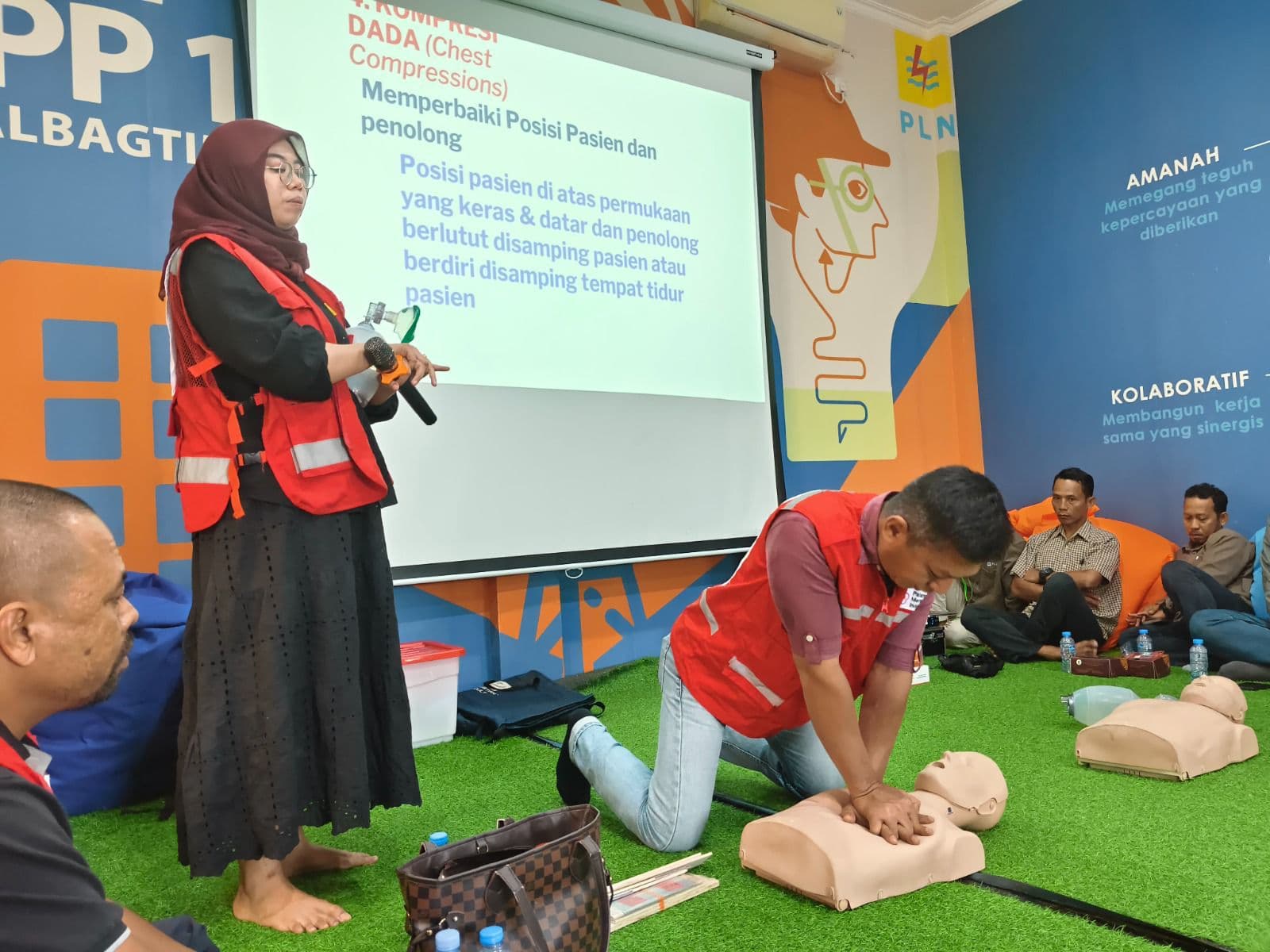 PLN UPP KLT 1 Uji Kesigapan Tim Hadapi Serangan Jantung, Ini Aksinya!!