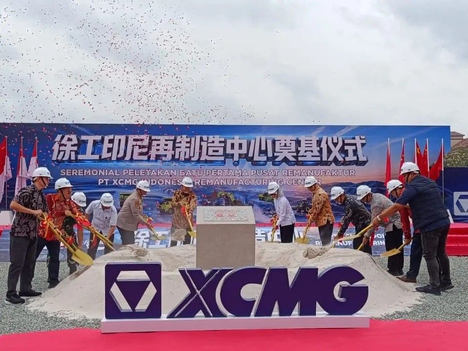 Peresmian Pusat Remanufaktur XCMG Indonesia di Kariangau Balikpapan Utara, Rabu (16/9/2026).
