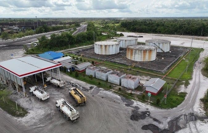 Salah satu fasilitas produksi milik PT Bayan Resources Tbk di Kalimantan Timur.