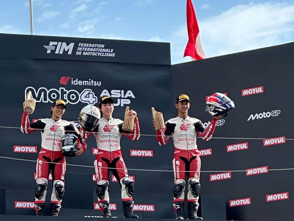 Pebalal binaan AHM, Muhammad Badly Ayatullah meraih podium ketiga IM4AC 2026 di Motegi setelah bangkit dari masalah teknis.
