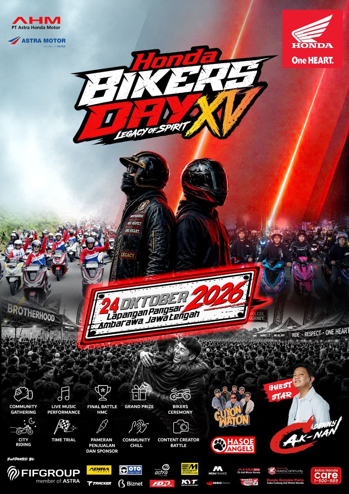 Usung Tema Legacy of Spirit, Honda Bikers Day 2026 Siap Guncang Ambarawa