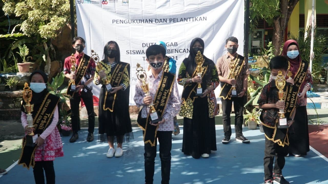 Pertamina Mengukuhkan Duta Siswa Siaga Bencana Kota Balikpapan 2021