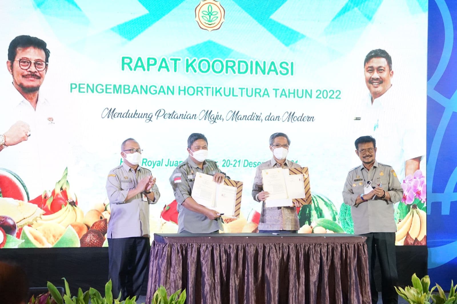 Penandatanganan Nota Kesepahaman atau Memorandum of Understanding (MoU) dengan Direktorat Jenderal Hortikultura Kementerian Pertanian (Kementan)