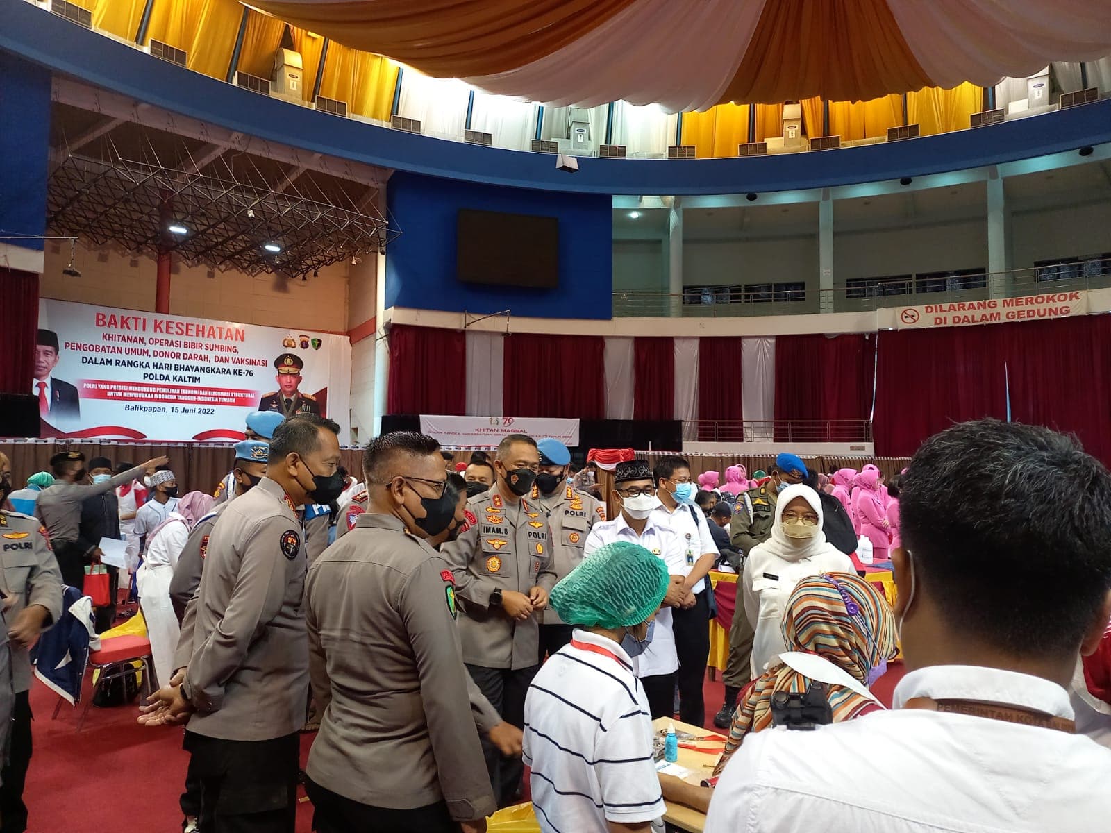 Polda Kaltim gelar Bakti Kesehatan dalam rangka Hari Bhayangkara ke 76