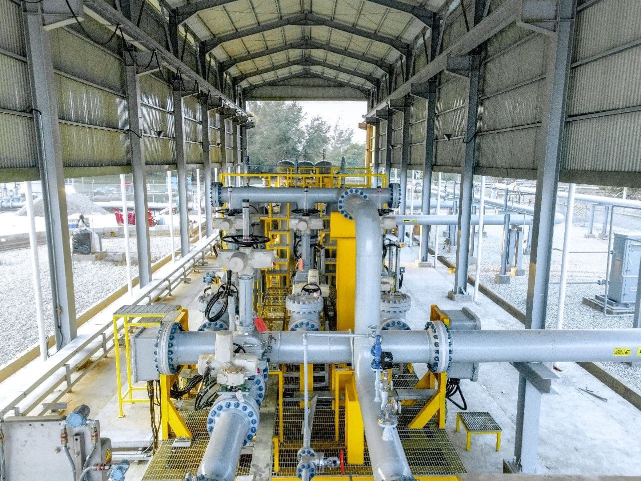 Ilustrasi pipa minyak rokan PT Pertagas.