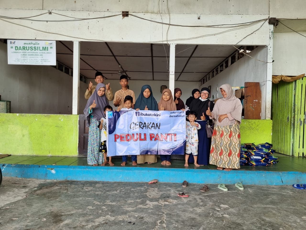 Ibukotakini.com Bersama KMB Salurkan Santunan ke Panti Asuhan, Senin (6/2/2023)