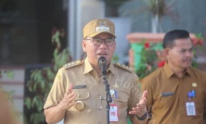 Pimpin Apel PJ Bupati PP Makmur Marbun Berikan Semangat dan Arahan ke ASN (Foto; Dok Sekda kab PPU)