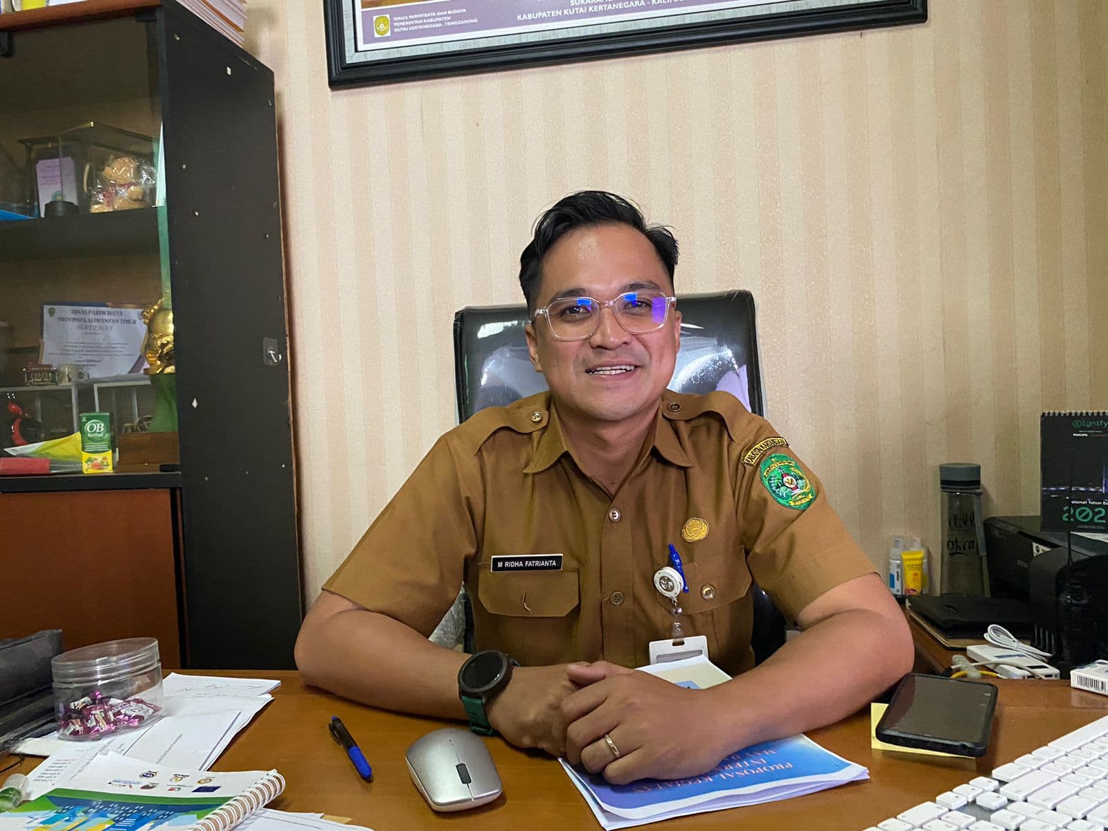 Kepala Bidang (Kabid) Pengelolaan Obyek dan Sarana Kepariwisataan Dispar Kukar, Ridha Fatrianta