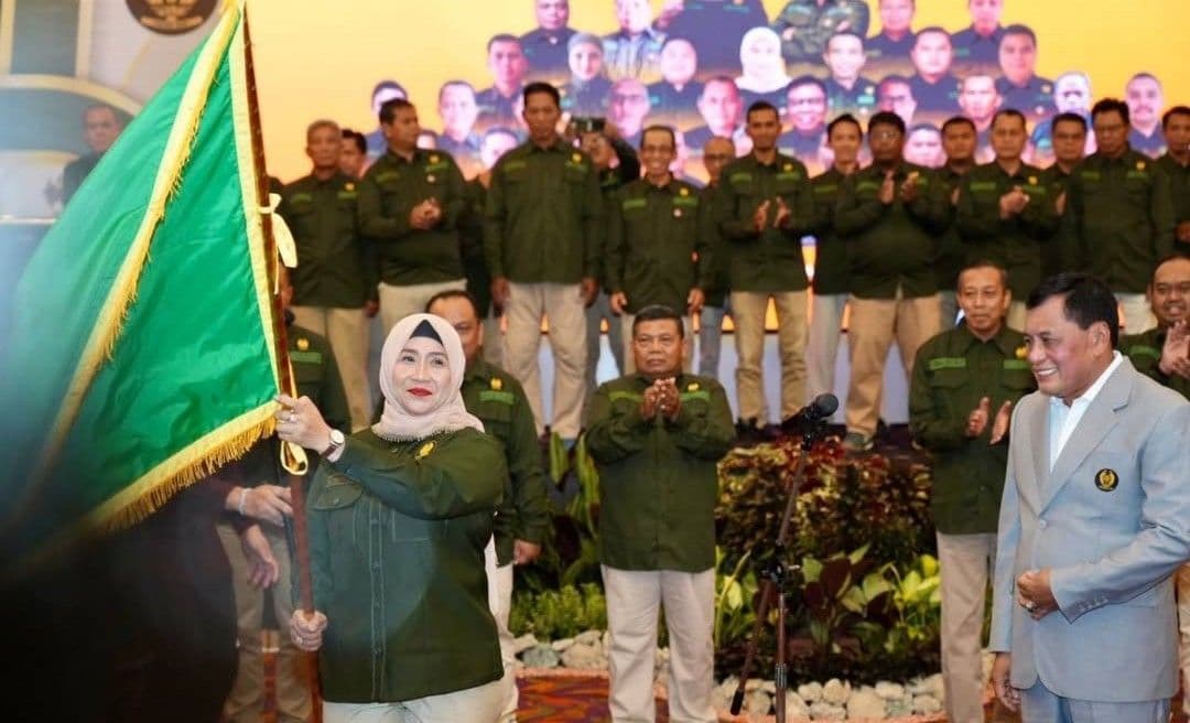 Pelantikan Wahyu Hernaningsih sebagai Ketua Pelti Kaltim 2026. (Sumber: Adpimprov)