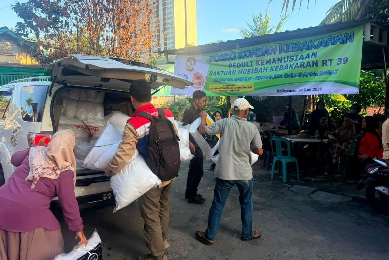 Pertamina Hadir untuk Korban Kebakaran Baru Ilir, 43 Warga Terbantu