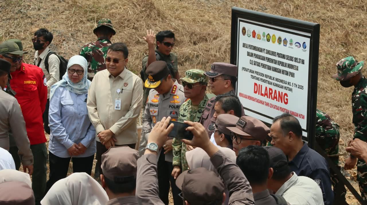 Satgas PKH mengambil alih 111,71 hektare Tahura Bukit Soeharto di Kutai Kartanegara terkait tambang ilegal.