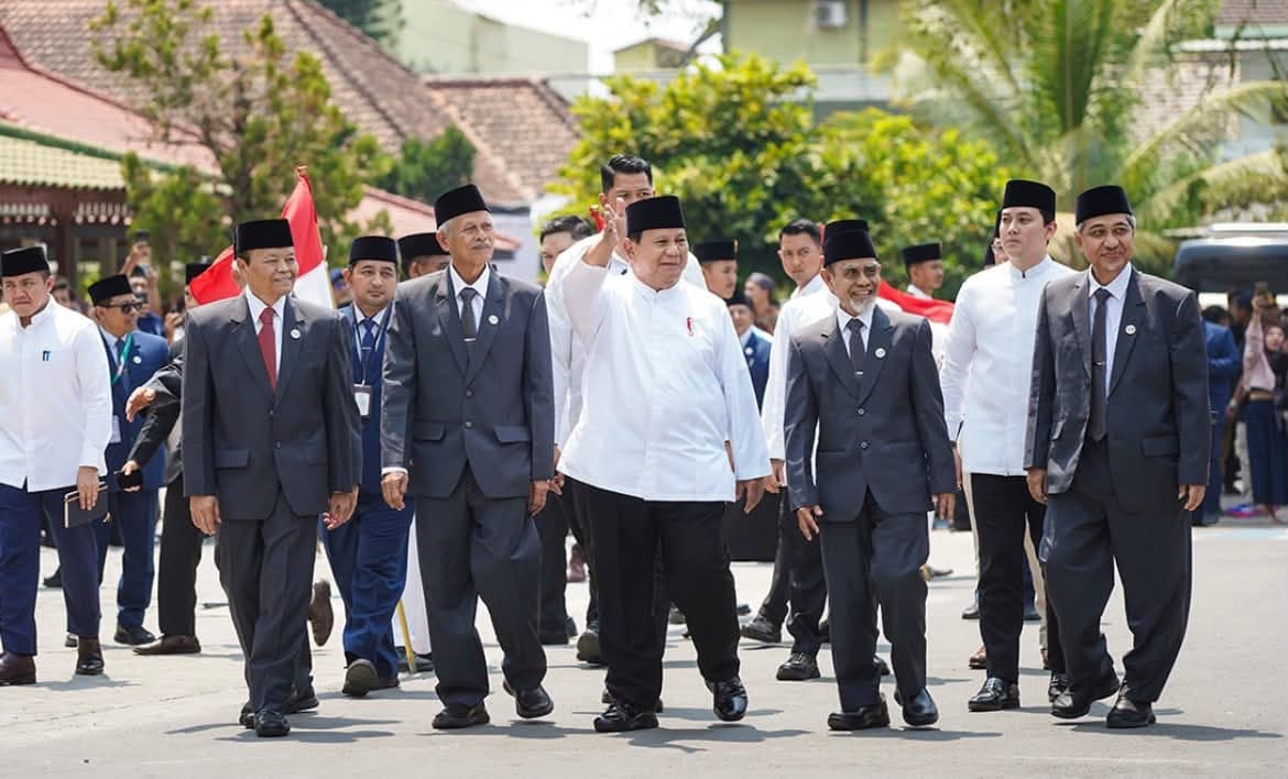 Presiden Prabowo Subianto bersama pimpinana Pondok Modern Darussalam Gontor, Sabtu, 19 September 2026.
